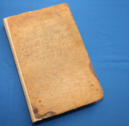 Image of John Seller's Minute Book, 1779 (Photo credit: The John Seller Trust)