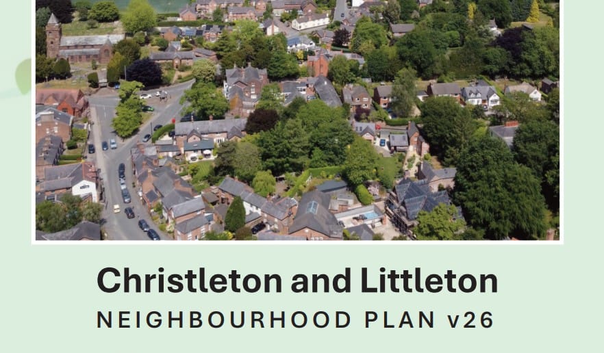 Image of the Christleton and Littleton Neighbourhood plan for public consultation.